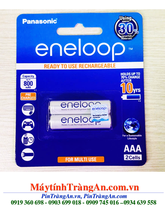 Panasonic Eneloop BK-4MCCE/2BT; Pin sạc AAA 800mAh 1.2v chính hãng (Vỉ 02 viên)